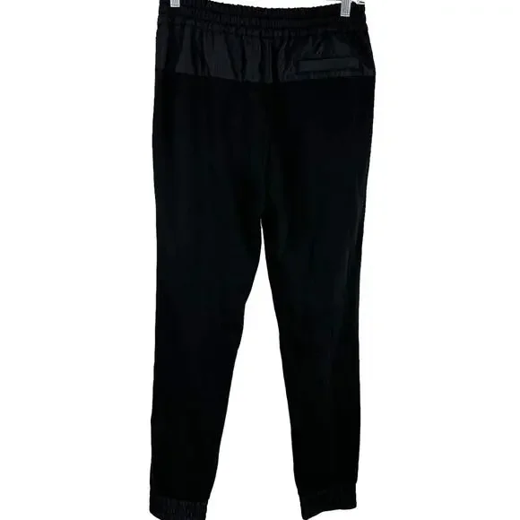 Canali NWOT Black Edition Tonal Tech Joggers Black Size 48 (US 32) Zip Pocket